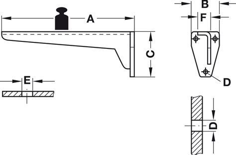 hafele metal brackets|cantilever bench brackets.